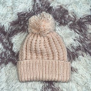 Light Pink Knitted Beanie